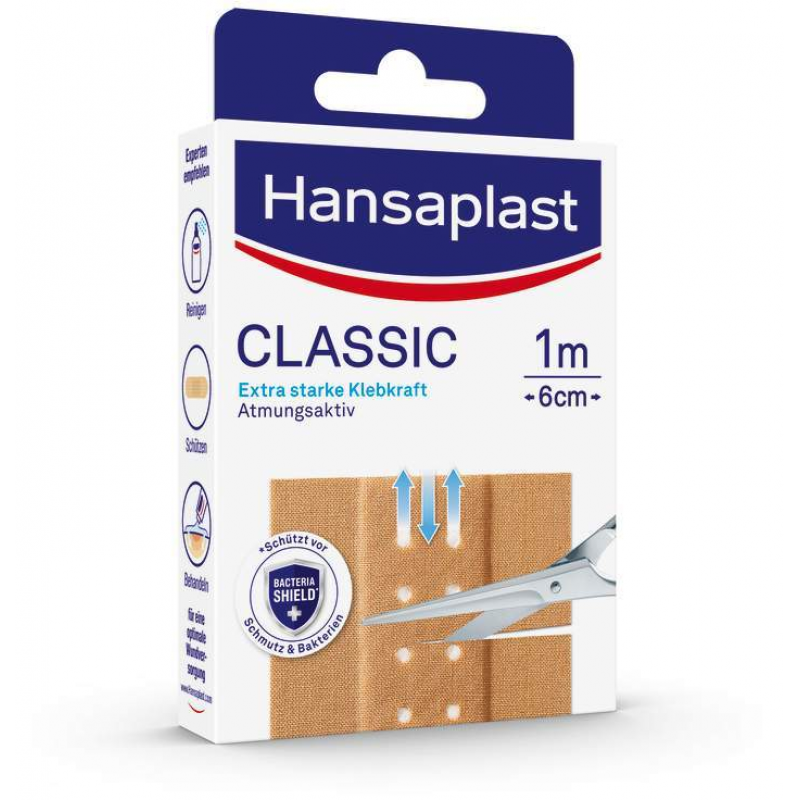 Hansaplast Classic Pflaster 1 m x 6 cm