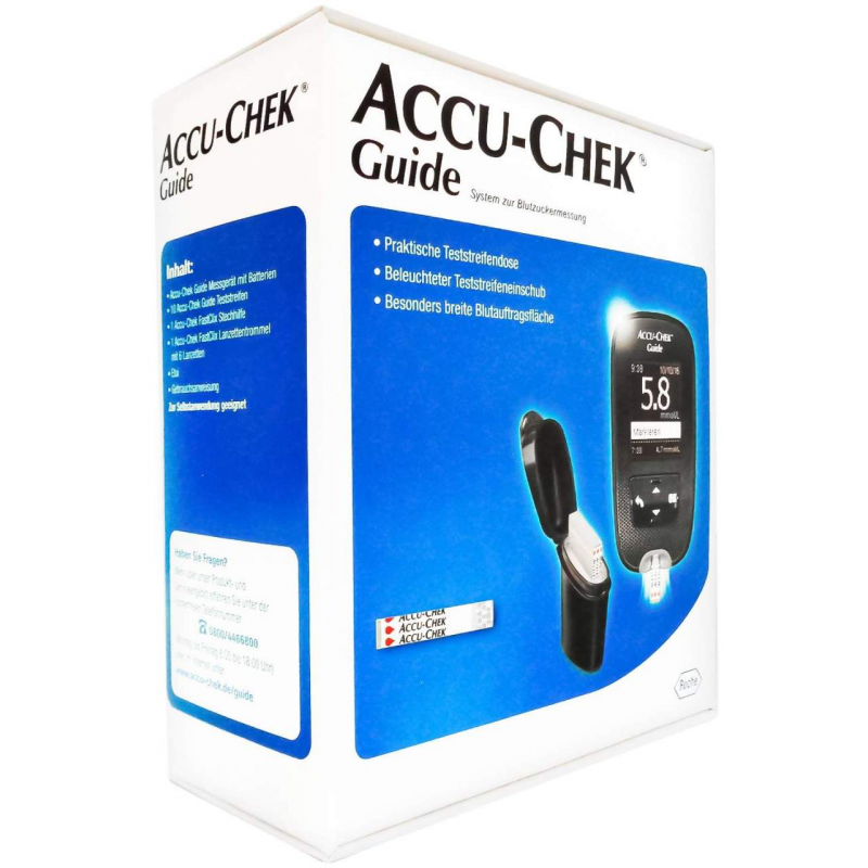 Accu Chek Guide Blutzuckermessgerät Set Mmol Je L 1 Stück