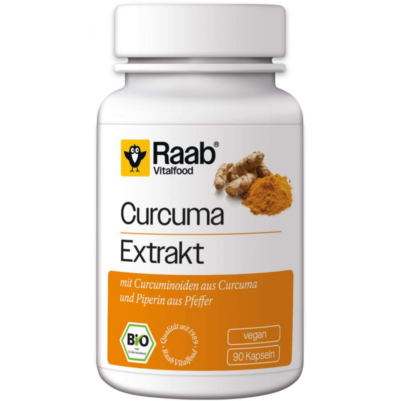 Raab Vitalfood Bio Curcuma Extrakt 90 Kapseln