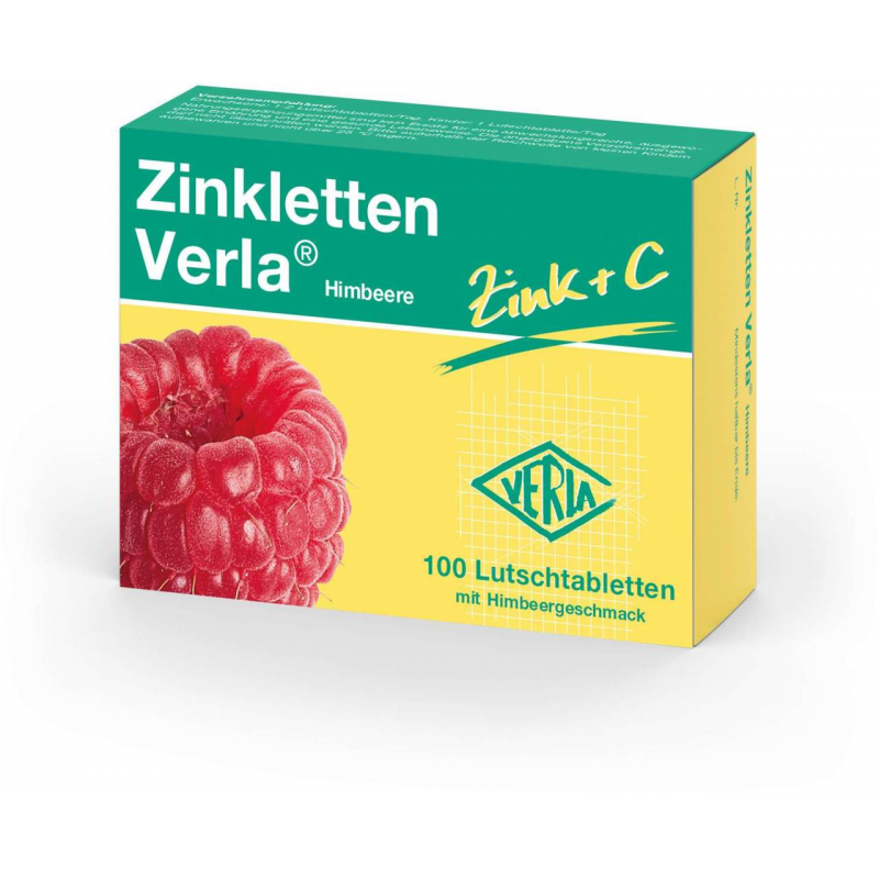 Zinkletten Verla Himbeere Lutschtabletten 100 Stück