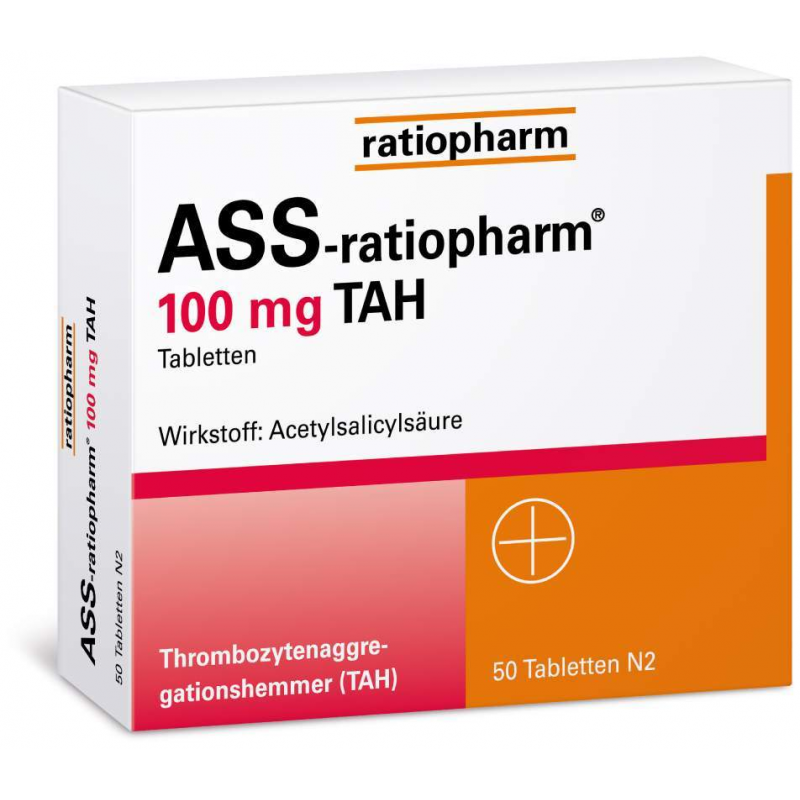 ASS-ratiopharm 100 mg TAH 100 Tabletten