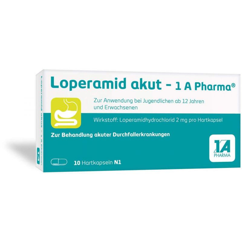 Loperamid akut 1A Pharma 10 Kapseln