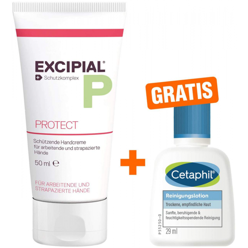 Excipial Protect Creme 50 ml + gratis Cetaphil Reinigungslotion 29 ml