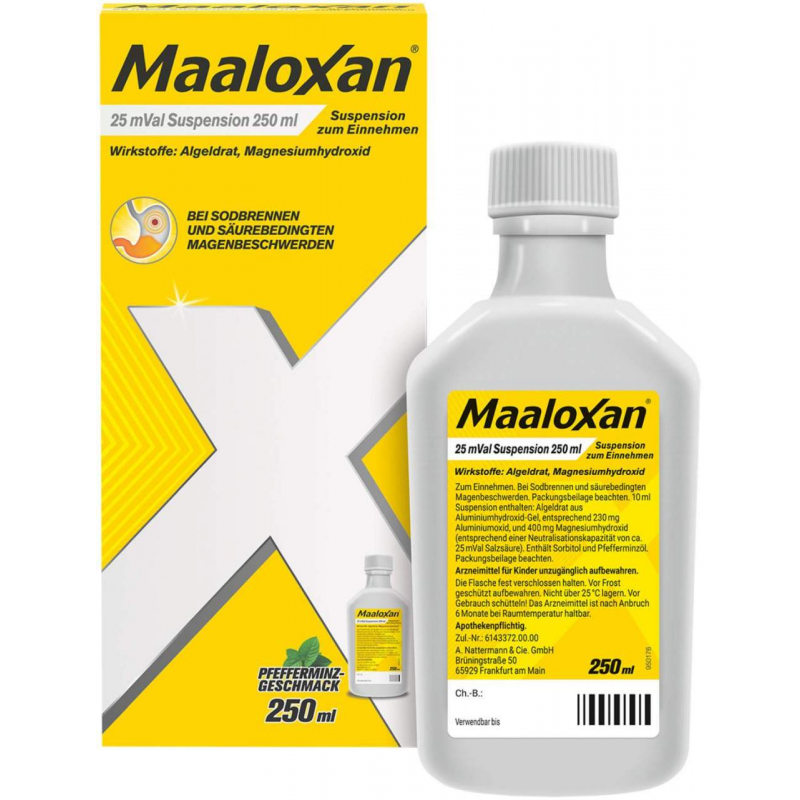 Maaloxan 25 mVal Suspension 250 ml Suspension