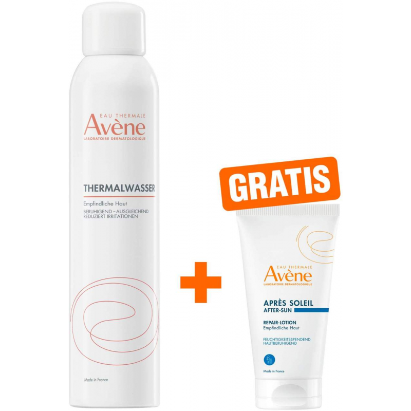 Avene Thermalwasser Spray 300ml + gratis Repair-Lotion nach der Sonne 50 ml