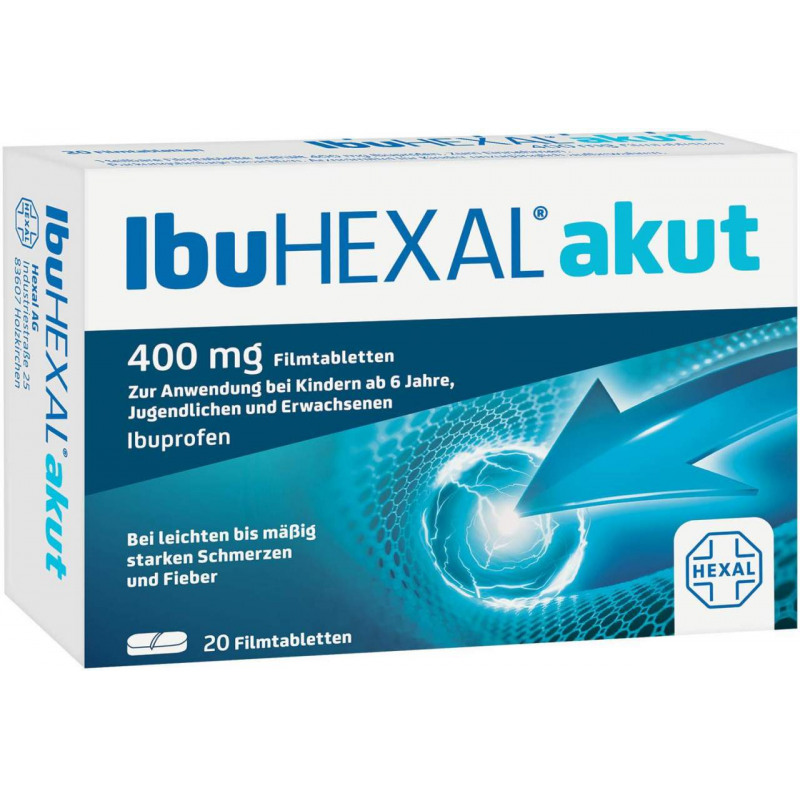 IbuHexal akut 400 mg 20 Filmtabletten
