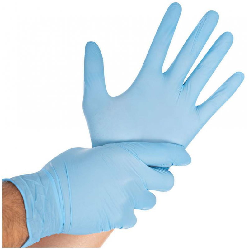 Nitrilhandschuhe Safe Light S hellblau, Puderfrei