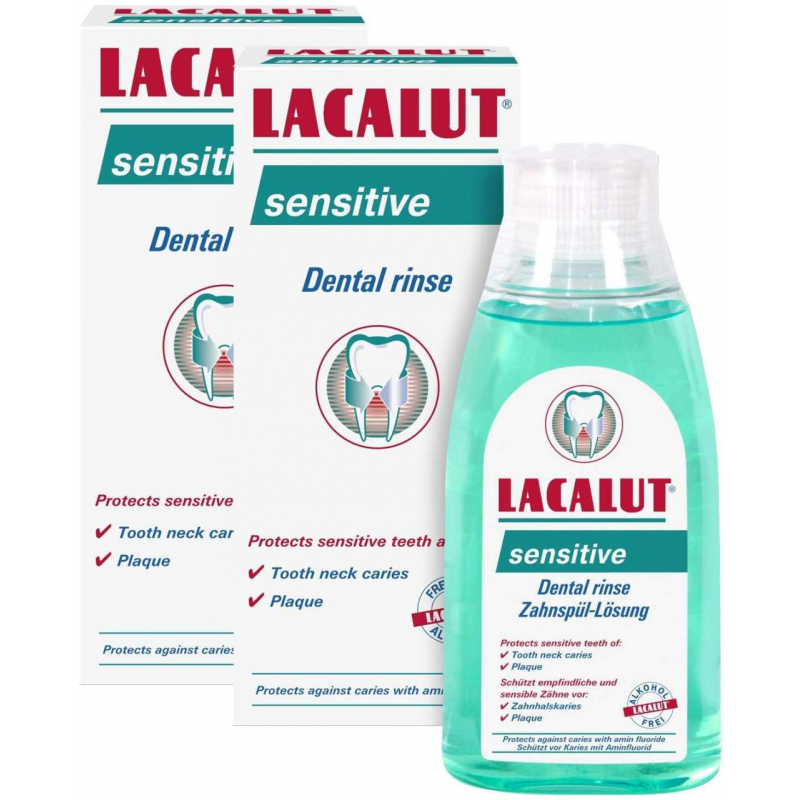 Lacalut sensitive 2 x 300 ml Zahnspüllösung