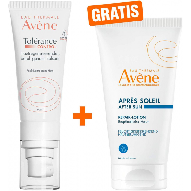 Avene Tolerance Control Balsam 40 ml + gratis Repair-Lotion nach der Sonne 50 ml