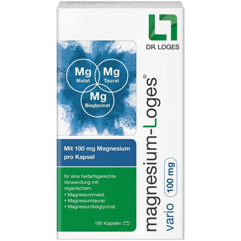 Magnesium-Loges Vario 100 mg 180 Kapseln