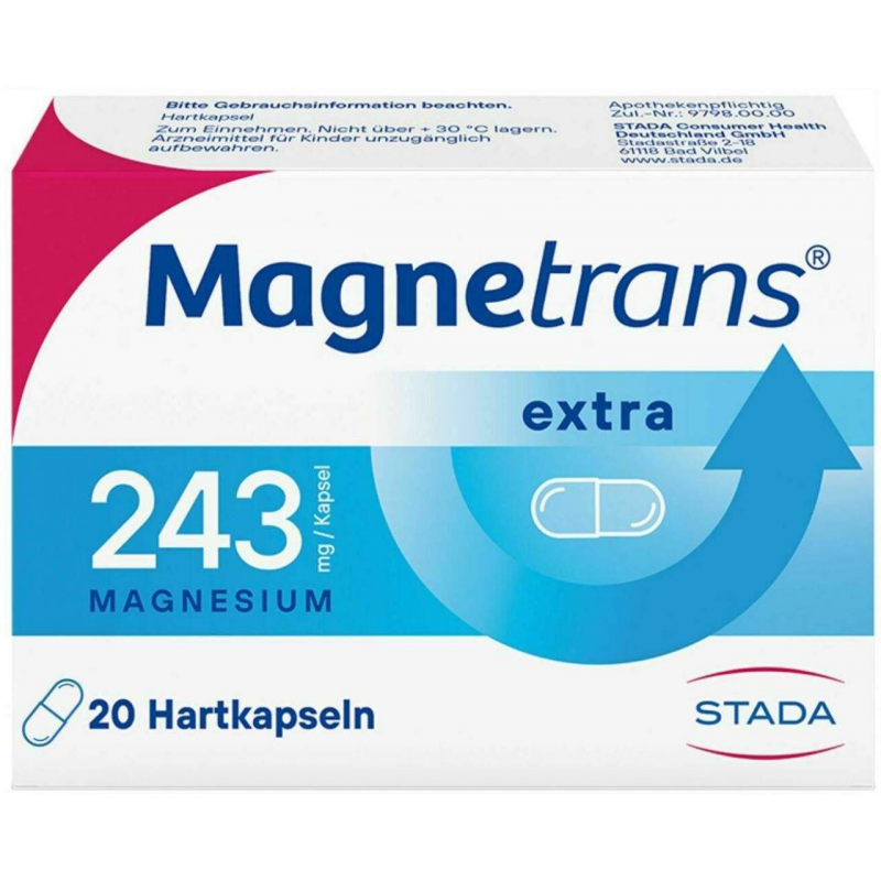 Magnetrans Extra 243 mg 20 Hartkapseln