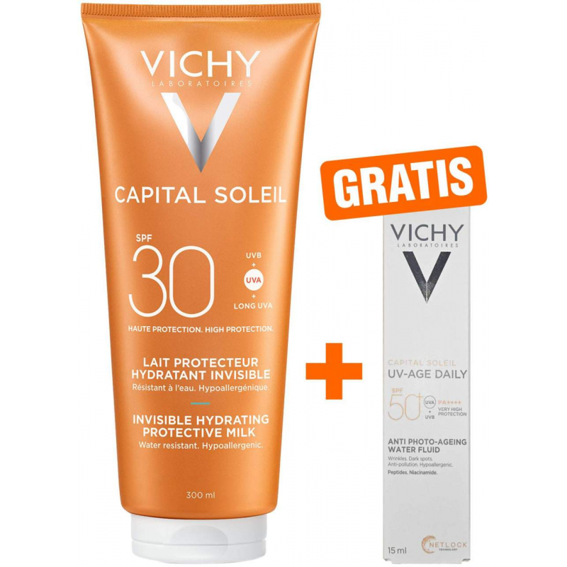 Vichy Capital Soleil mattierendes Sonnenfluid LSF 30 50 ml + gratis Vichy Capital Soleil UV-Age Daily LSF 50+ 15 ml