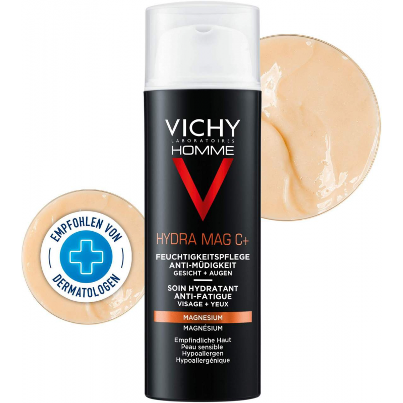 Vichy Homme Hydra Mag C+ 50 ml Feuchtigkeitspflege Anti-Müdigkeit