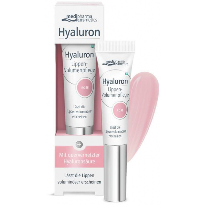 medipharma cosmetics Hyaluron Lippen-Volumenpflege Balsam Rose 7 ml