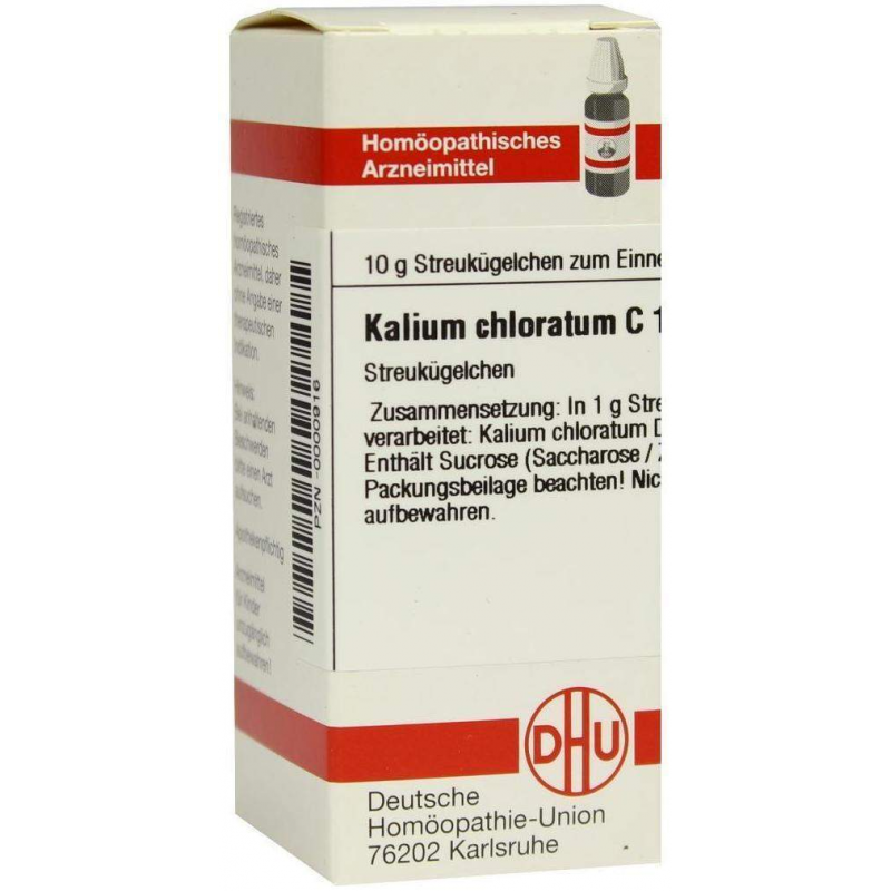 Dhu Kalium Chloratum C12 Globuli
