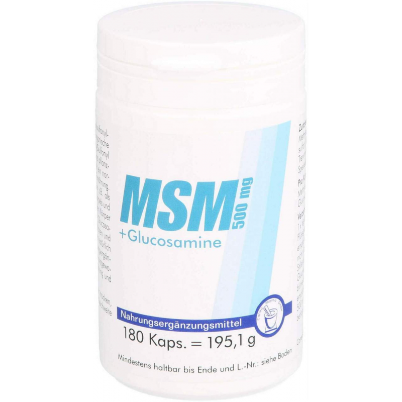 Msm 500 Mg+glucosamine 180 Kapseln