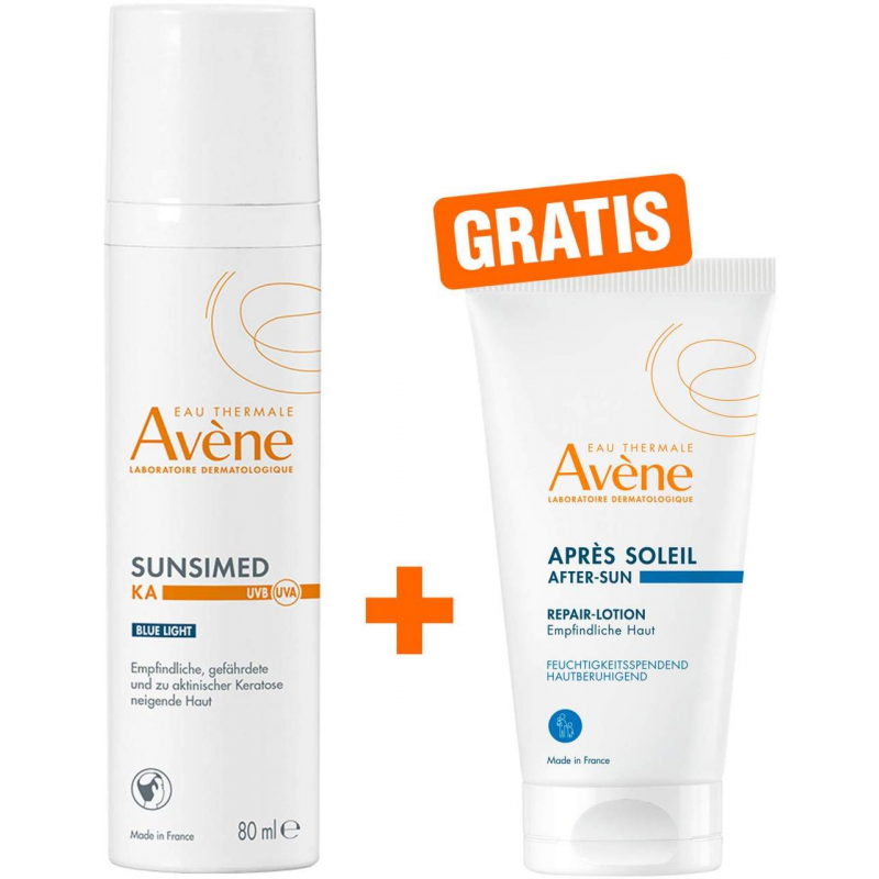 Avene Sunsimed KA Triasorb 80 ml Creme + gratis Repair-Lotion nach der Sonne 50 ml