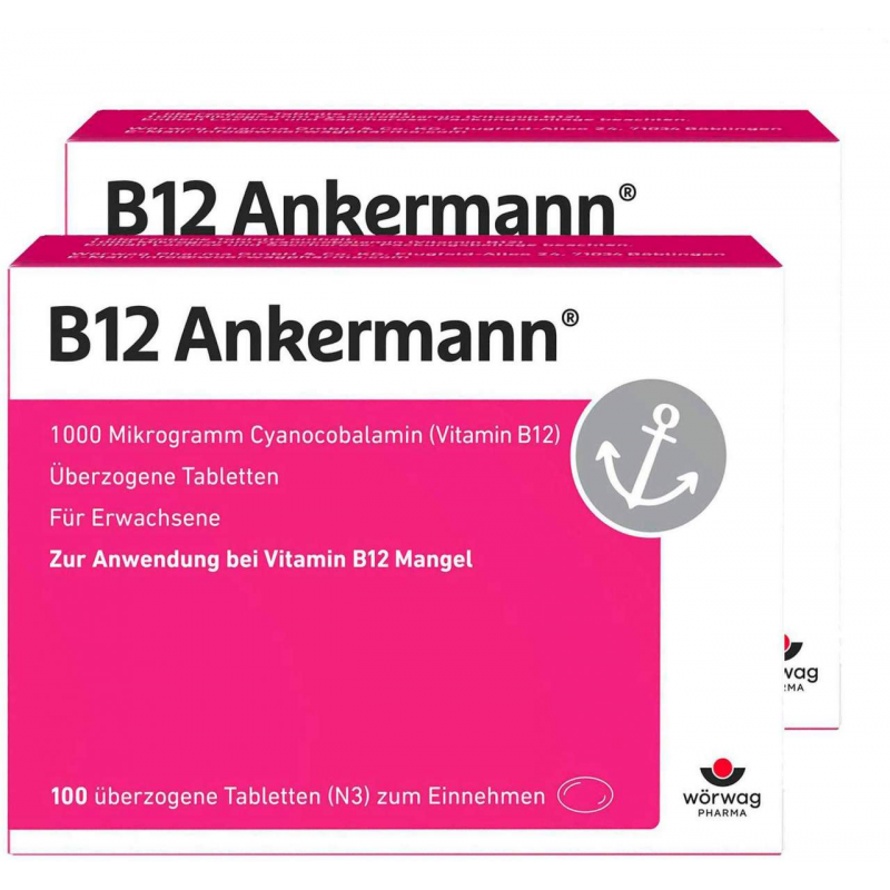 B12 Ankermann 2 x 100 überzogene Tabletten