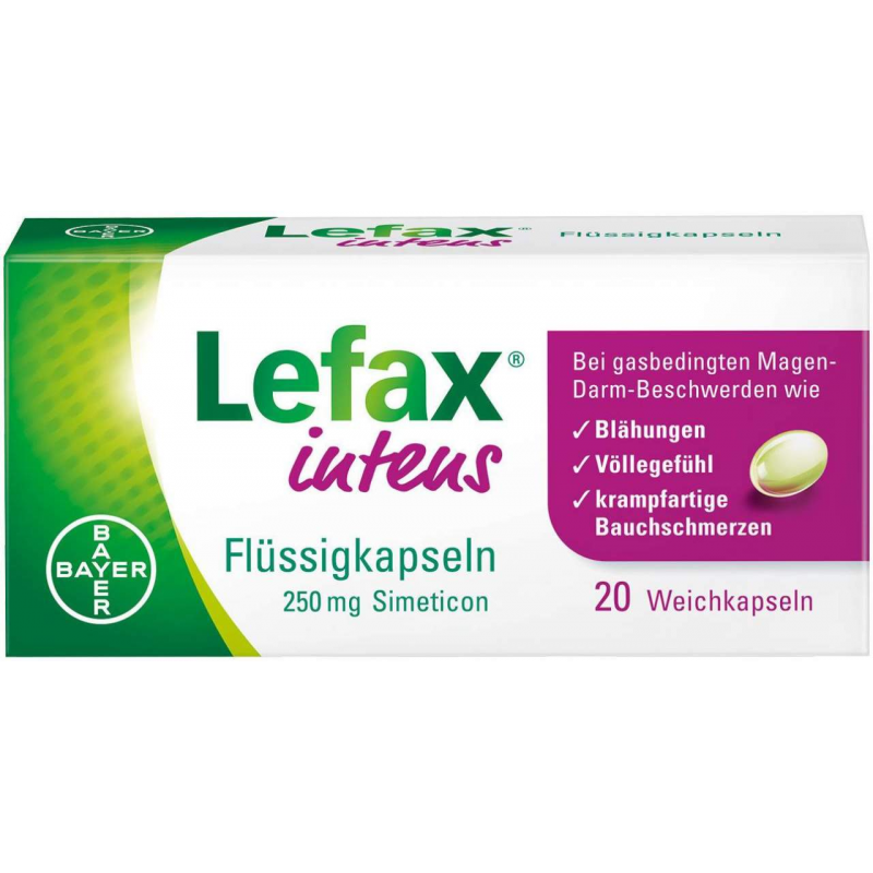 Lefax intens Flüssigkapseln 250 mg Simeticon 20 Stück