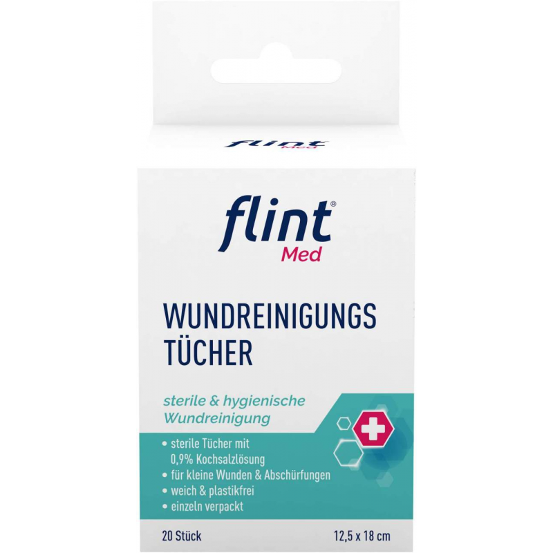 Flint Med Wundreinigungstücher steril 20 Stück
