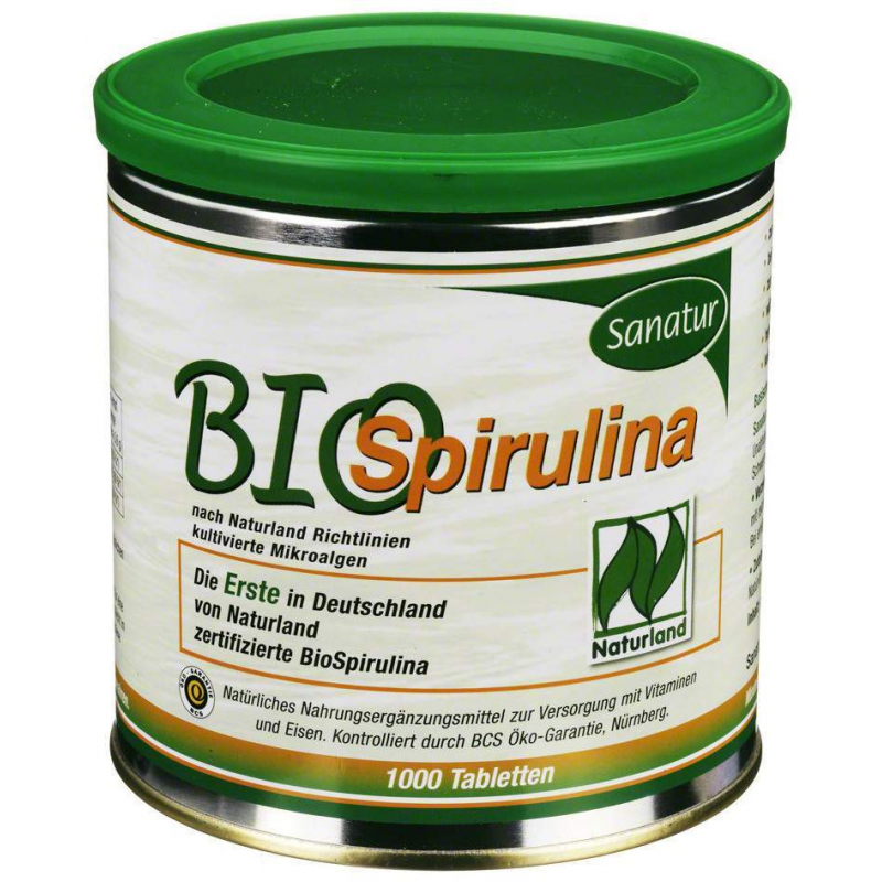 Biospirulina Aus Ökologischer Aquakultur Tabletten 1000 Tabletten