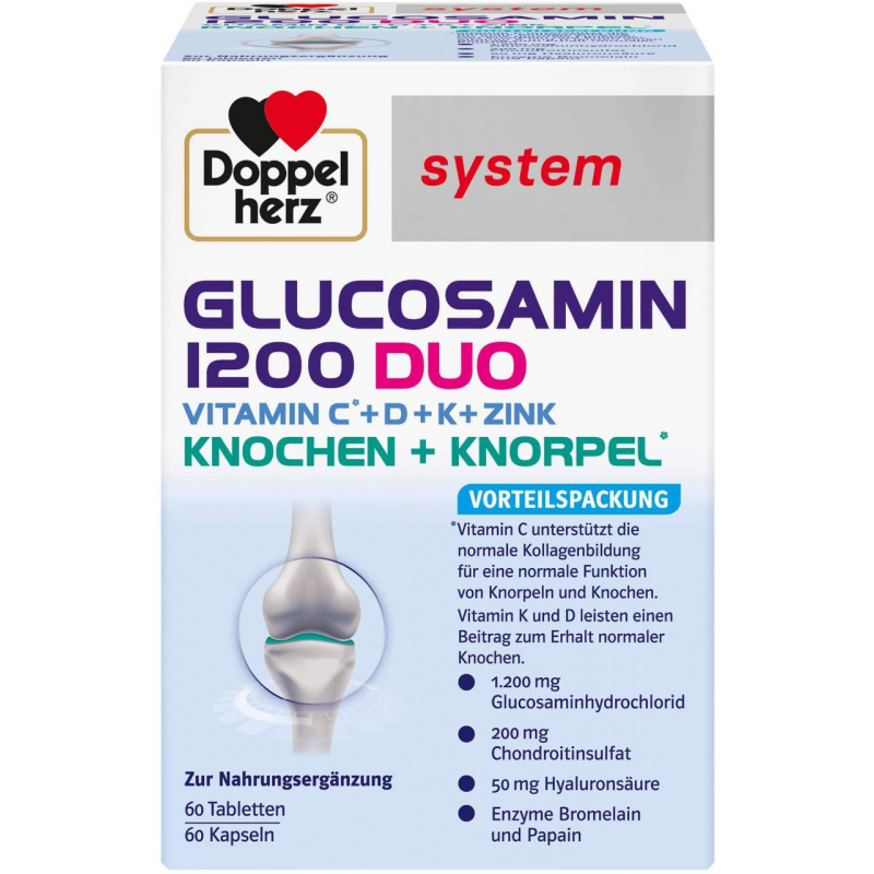 Doppelherz system Glucosamin 1200 Duo 120 Tabletten
