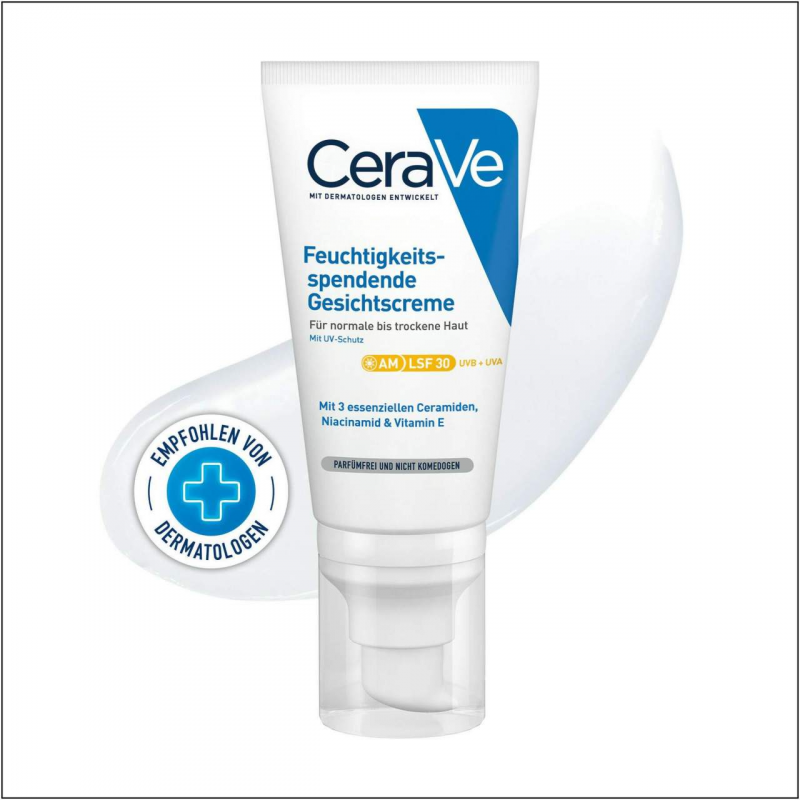 CeraVe Feuchtigkeitsspendende Gesichtscreme LSF 30 52 ml