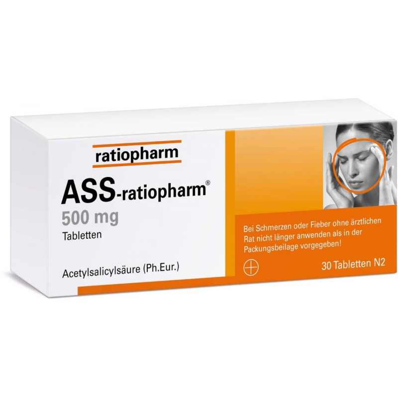 ASS Ratiopharm 500 mg 30 Tabletten