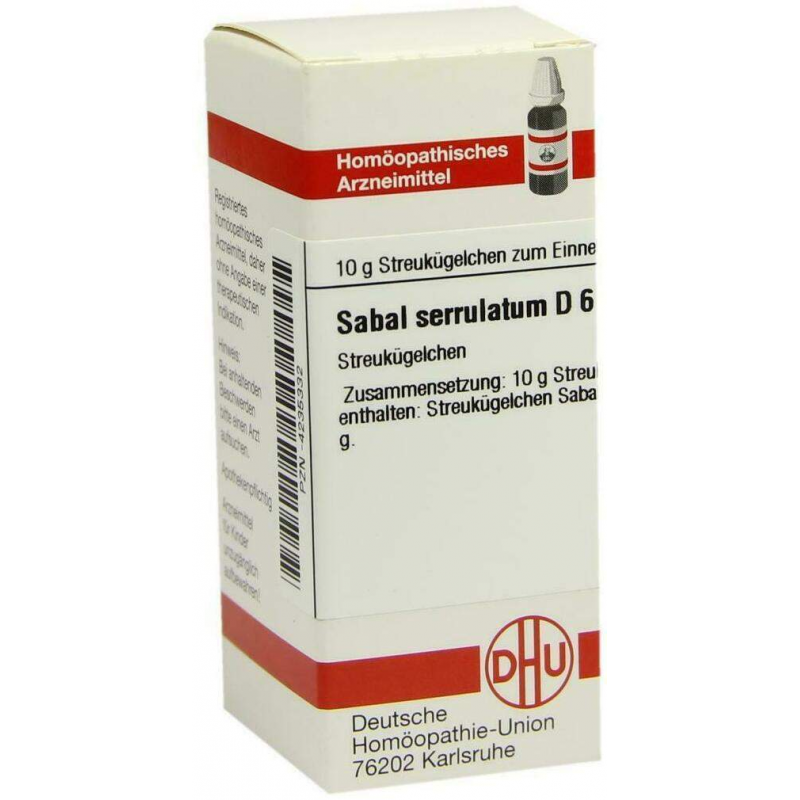 Dhu Sabal Serrululatum D6 10 G Globuli