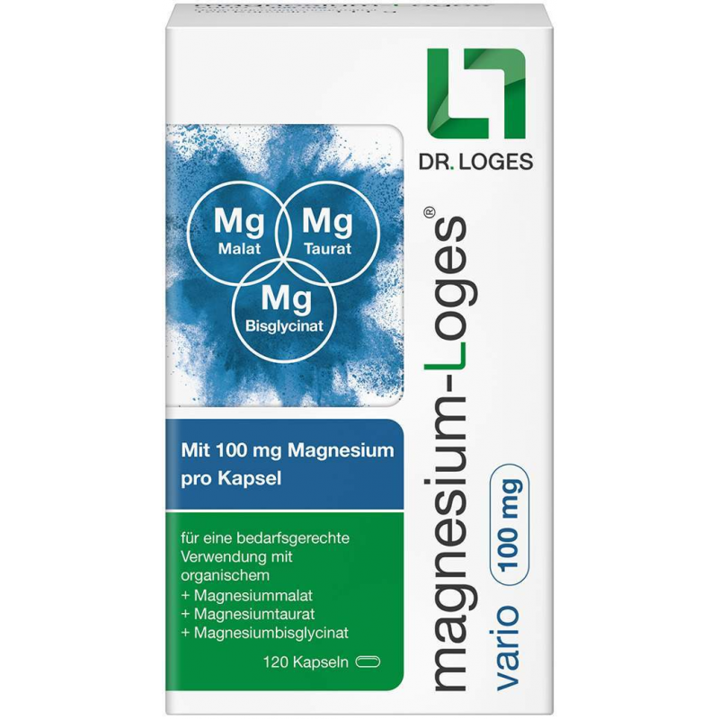 Magnesium-Loges Vario 100 mg 120 Kapseln