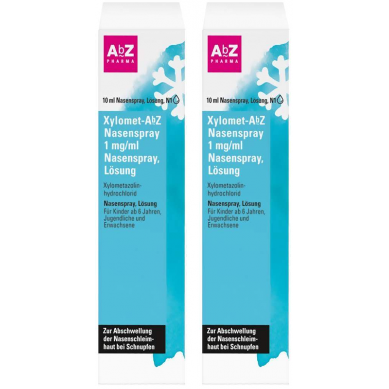 Xylomet AbZ 1 mg je ml Nasenspray 2 x 10 ml