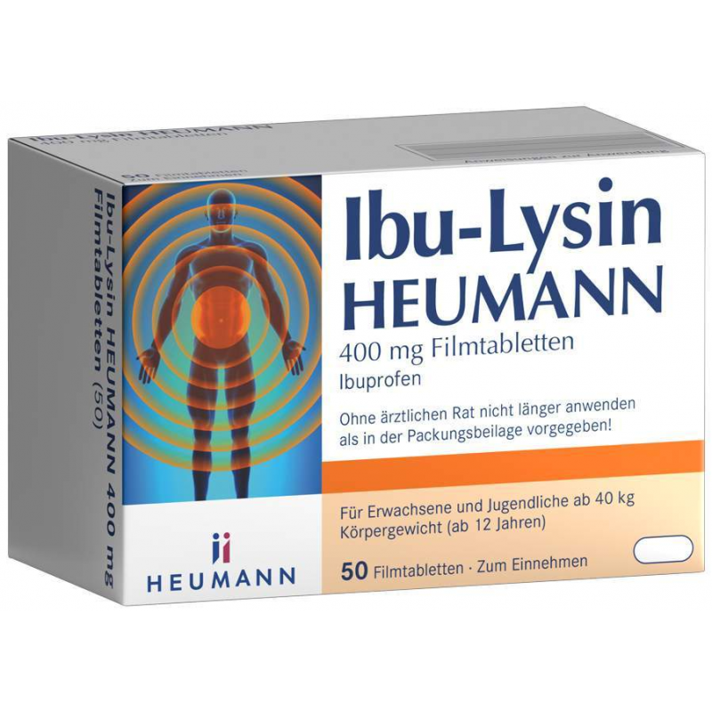 Ibu-Lysin Heumann 400 mg 50 Filmtabletten