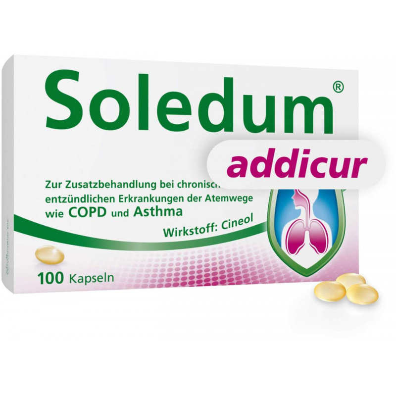 Soledum addicur 200 mg 100 magensaftresistente Weichkapseln