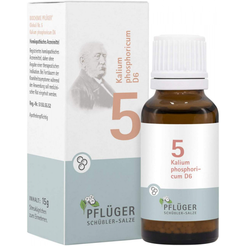 Biochemie Pflüger Nr. 5 Kalium Phosphoricum D6 15 G Globuli