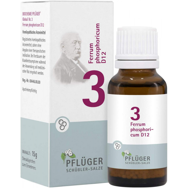 Biochemie Pflüger Nr. 3 Ferrum Phosphoricum D12 15 G Globuli