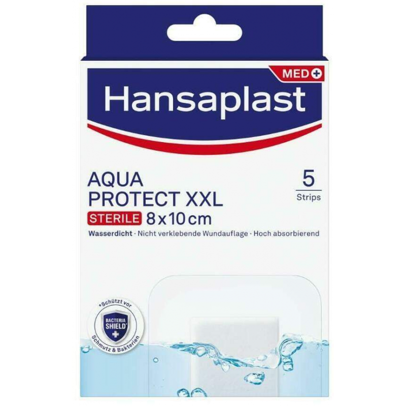 Hansaplast Aqua Protect XXL Pflaster 8 x 10 cm 5 Pflaster