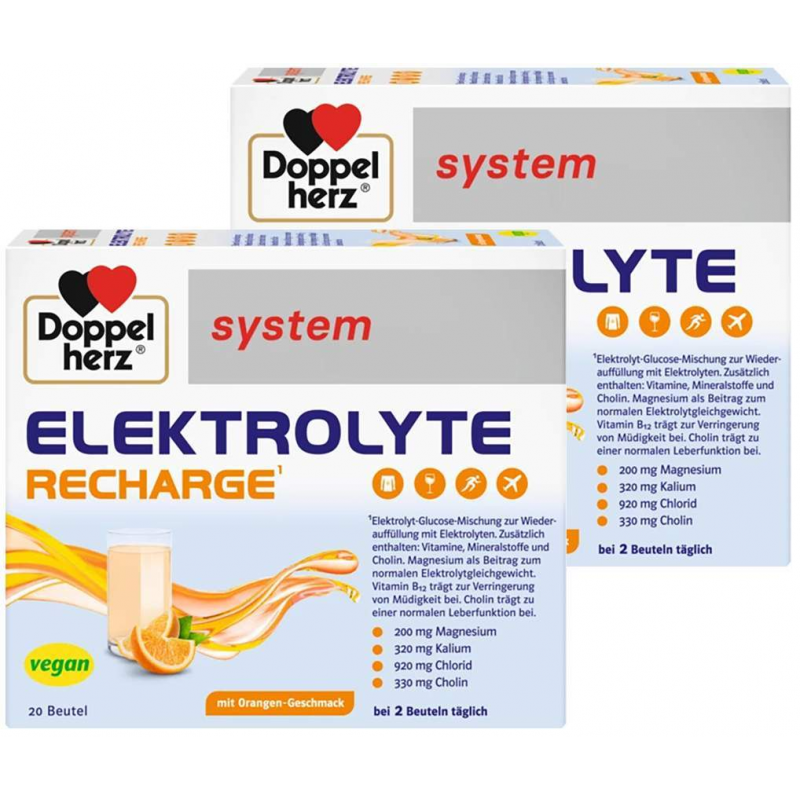 Doppelherz system Elektrolyte Recharge 2 x 20 Beutel