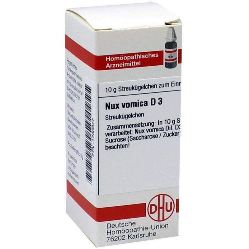 Dhu Nux Vomica D3 10 G Globuli