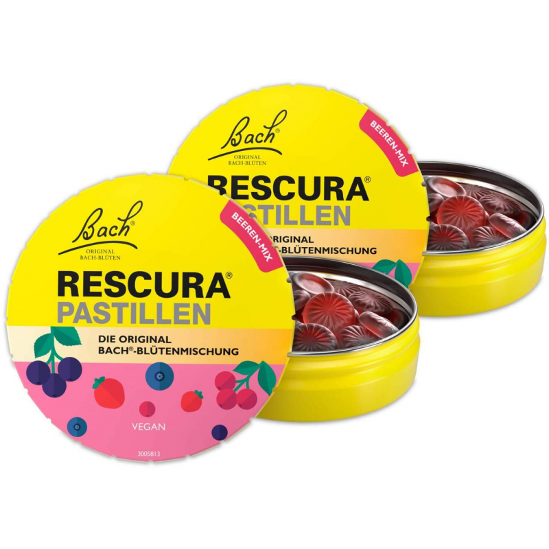 Bach Original Rescura Beeren-Mix 2 x 50 g Pastillen