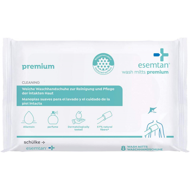Esemtan wash mitts Waschhandschuhe premium 8 Stück