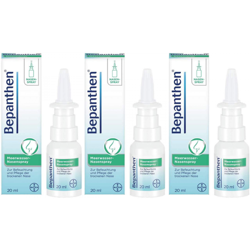 Bepanthen Meerwasser Nasenspray 3 x 20 ml