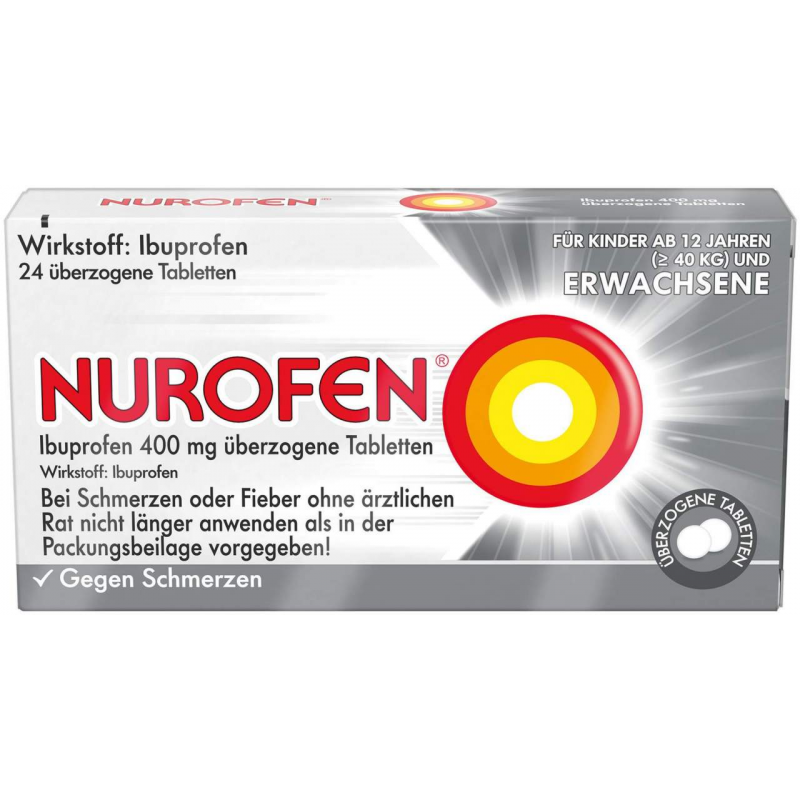 Nurofen Ibuprofen 400 24 Überzogene Tabletten