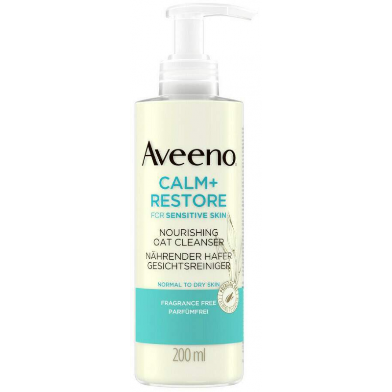 Aveeno Calm+ Restore Nährende Hafer Gesichtsreinigung 200 ml