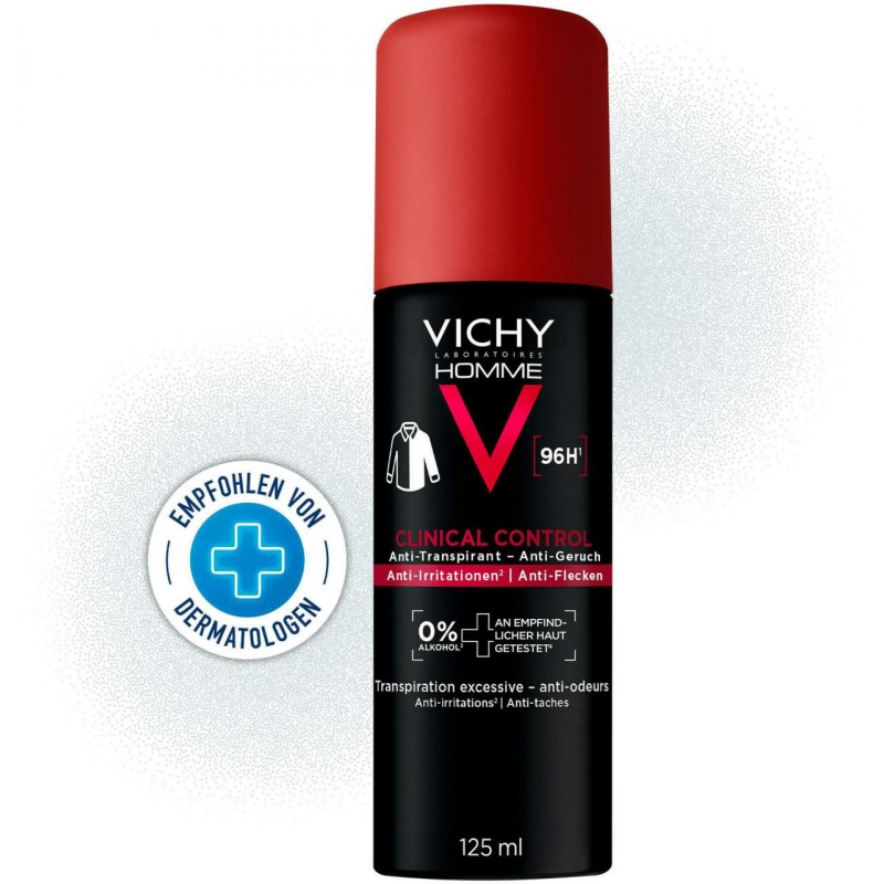 Vichy Homme Deo Spray Aero 96h 125 ml