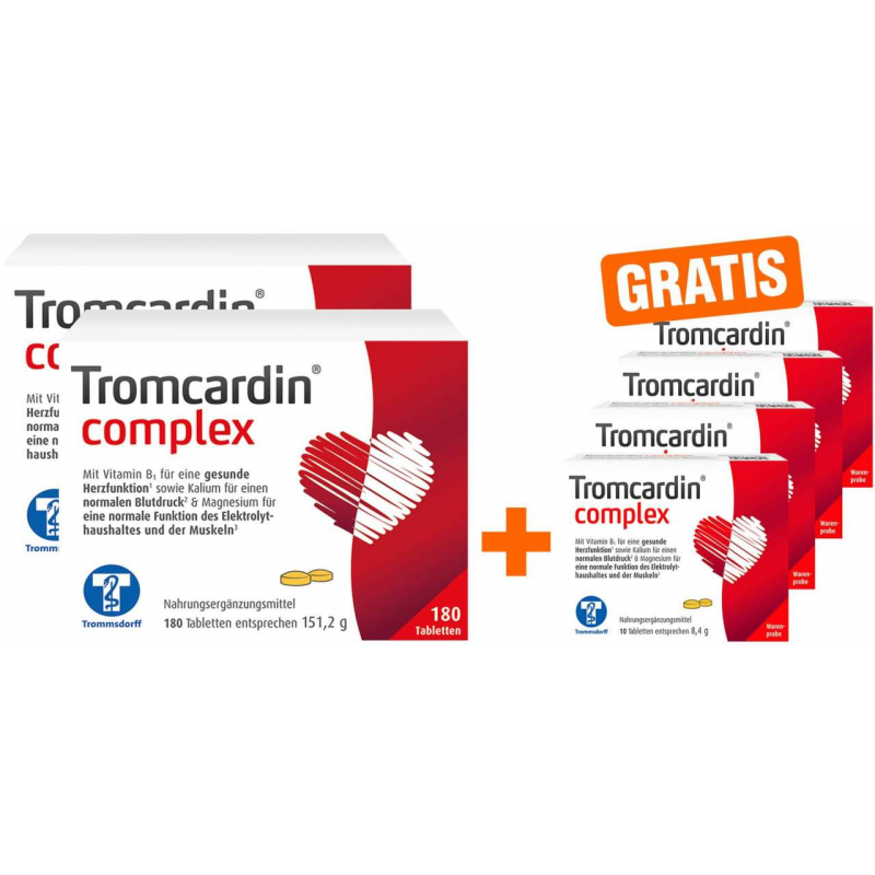 Tromcardin complex 2 x 180 Tabletten + 40 Stück Tromcardin Tabletten gratis
