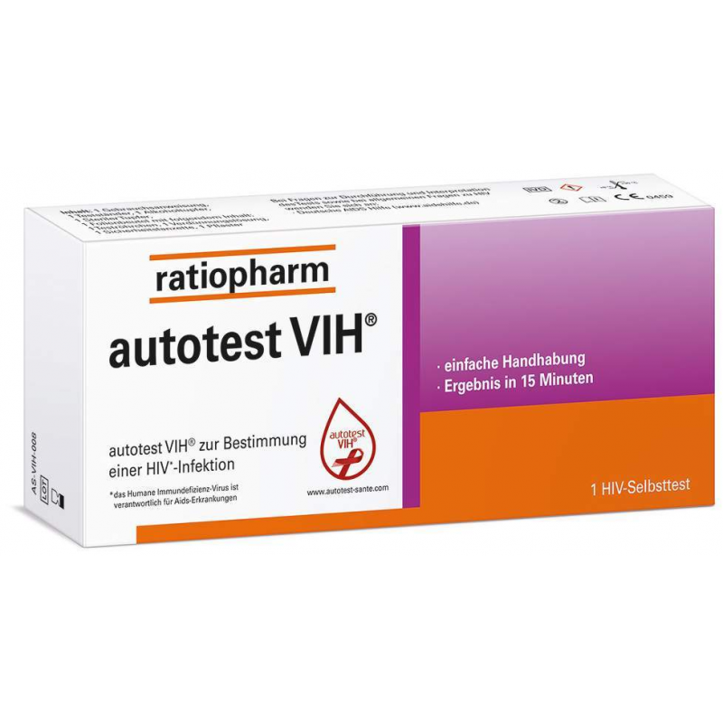 Autotest VIH HIV Selbsttest ratiopharm 1 Stück