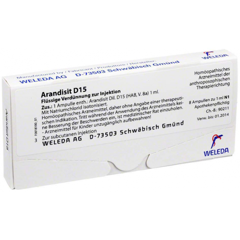 Weleda Arandisit D15 8 X 1 ml Ampullen