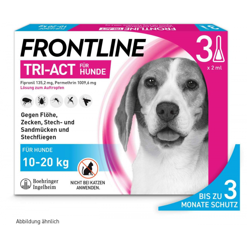 Frontline TRI-ACT Hund 10-20 kg 3 Pipetten