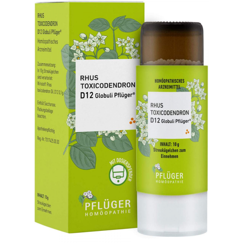 Rhus Toxicodendron D 12 Globuli Pflüger Globulispender 10 g