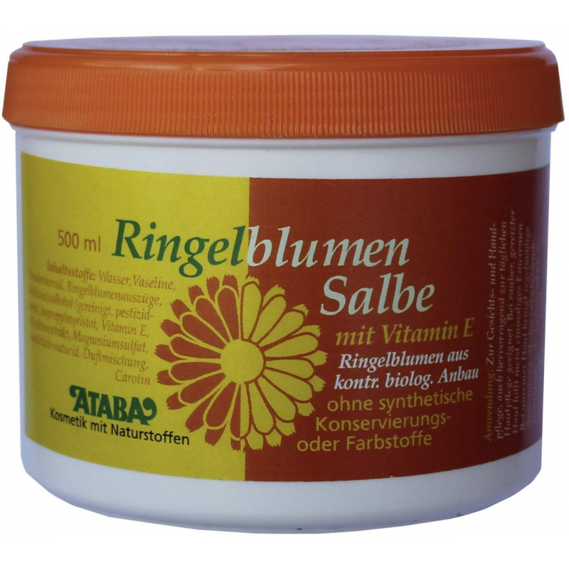 Ringelblumensalbe Mit Vitamin E 500 ml